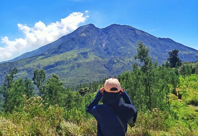 Cantiknya pemandangan Gunung Lawu. Dokumentasi Pribadi