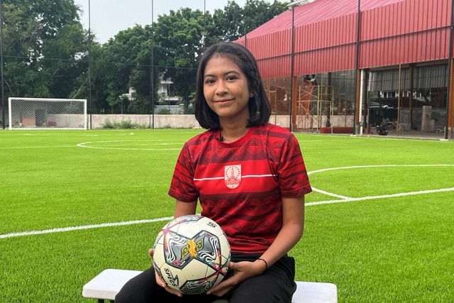 Ayu Lidya Agustin Meok, pesepak bola wanita asal Bali. Foto: Antika Fahira/kumparan