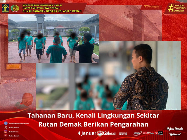 Pentingnya Kepatuhan : Tahanan Baru Rutan Demak Diberi Arahan Aturan