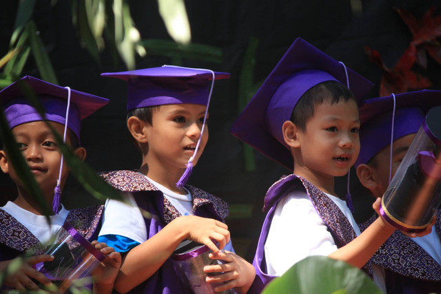 Sekolah alam di Bali. Foto hanya ilustrasi, bukan tempat sebenarnya. Sumber: Unsplash/Mufid Majnun