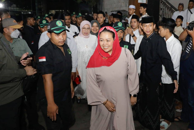 Putri Presiden ke-4 RI Abdurrahman Wahid atau Gus Dur, Yenny Wahid menghaidiri acara Haul ke-14 Gus Dur di Pondok Pesantren (Ponpes) Tebuireng, Jombang, Jawa Timur (Jatim), Sabtu (6/1/2024). Foto: Dok. Istimewa