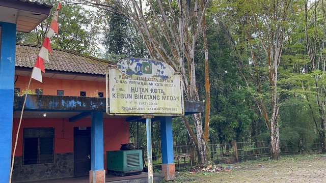 Kondisi terkini Medan Zoo.  Foto: Tri Vosa/kumparan