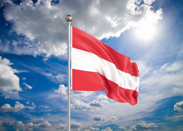 Ilustrasi Bendera Austria. Sumber: J_UK /Shutterstock.com