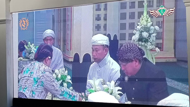 Putra bungsu Adipati Kadipaten Pakualaman, KGPAA Paku Alam X dan GKBRAA Paku Alam yakni BPH Kusumo Kuntonugroho resmi menikahi dr Laily Annisa Kusumastuti. Foto: Arfiansyah Panji/kumparan