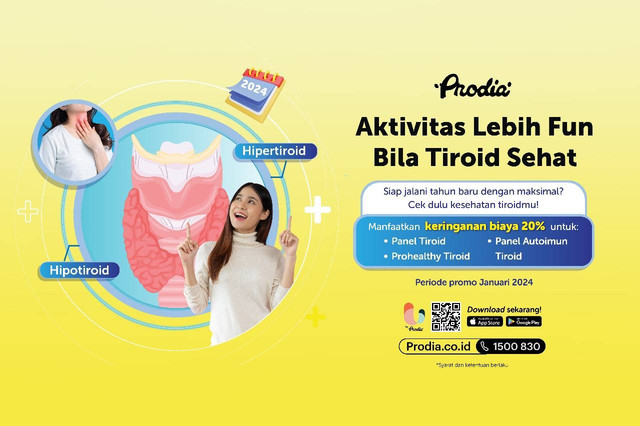 Pemeriksaan Panel Tiroid, Panel Autuimun Tiroid, dan Prohealthy Tiroid di Prodia. Foto: dok. Prodia