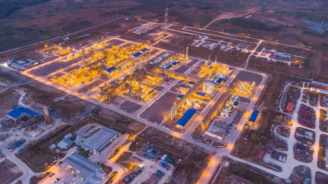 Lapangan Unitisasi Jambaran-Tiung Biru (JTB) di Desa Bandungrejo, Kecamatan Ngasem, Kabupaten Bojonegoro, Jawa Timur. (Aset: Istimewa)