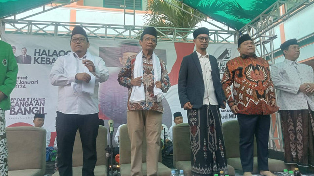 Mahfud MD kampanye di Pasuruan, Jumat (12/1/2024). Foto: mili.id