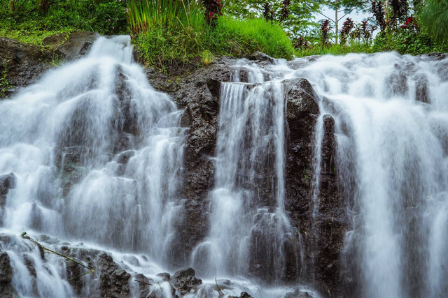 Air Terjun Tirta Buana. Foto hanya ilustrasi. Bukan tempat sebenarnya. Sumber: Unsplash/mourizal zativa