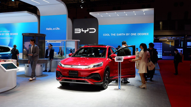BYD Atto 3 di pameran Japan Mobility Show 2023. Foto: Aditya Pratama Niagara/kumparan