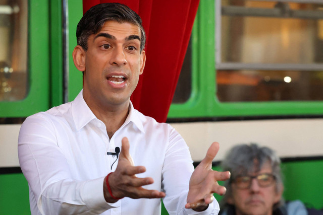 Perdana Menteri Inggris Rishi Sunak. Foto: Phil Harris / POOL / AFP