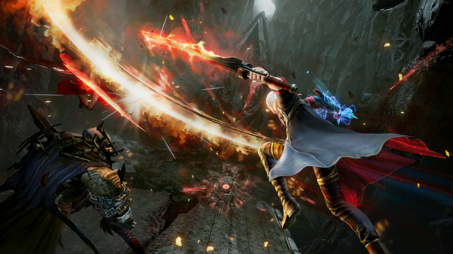 Ilustrasi aksi player dalam game DMC: Peak of Combat. Foto: DMC