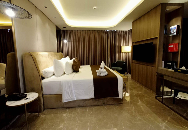 Kamar hotel yang ditempati Presiden Jokowi saat menginap di Surabaya. Foto-foto: Masruroh/Basra