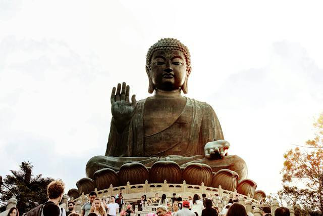 Vihara ekayana arama. Foto hanya ilustrasi, bukan tempat sebenarnya. Sumber foto: Pexels/fania yang