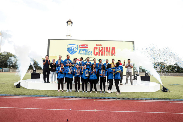 16 pelajar berstatus Champion SAC dapat reward training camp ke Shanghai, China, usai jadi yang terbaik pada Energen Champion SAC Indonesia 2023 National Championship di Stadion Sriwedari, Solo, 18-20 Januari 2024. Foto: SAC 