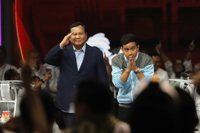 Prabowo-Gibran, Minggu (21/1/2024) Foto: Iqbal Firdaus/kumparan