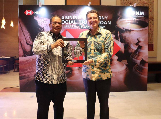 PT Permodalan Nasional Madani (PNM) lakukan sinergi social loan dengan salah satu Bank Multi-nasional, PT Bank HSBC.