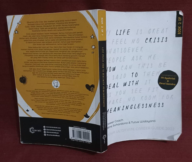Buku Life Crisis: How to Deal with Meaninglessness. Sumber: Dokumentasi pribadi
