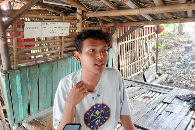 Korban yang terjerat kabel Kabel fiber optik di Bekasi Utara, Kota Bekasi. Foto: Dok. Istimewa