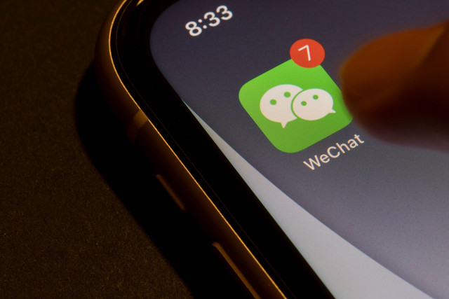 Ilustrasi aplikasi WeChat. Foto: Shutterstock