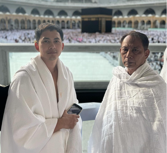 Kiki Farrel dan ayahnya. Foto: Instagram/kikifarrel_