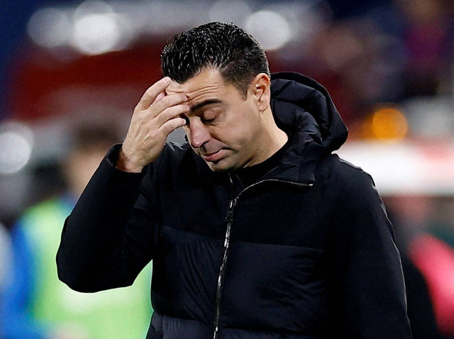 Pelatih FC Barcelona, Xavi Hernandez. Foto: REUTERS/Juan Medina