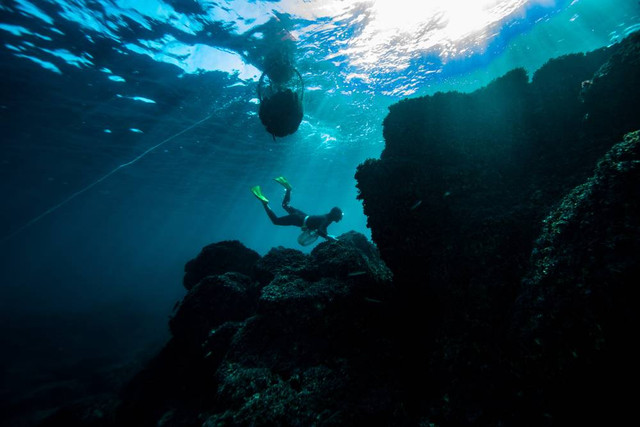 Ilustrasi haenyeo, para penyelam perempuan dari Pulau Jeju, Korsel. Foto: KIM WONKOOK/Shutterstock