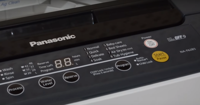 Ilustrasi kode error mesin cuci Panasonic. Foto: Panasonic  