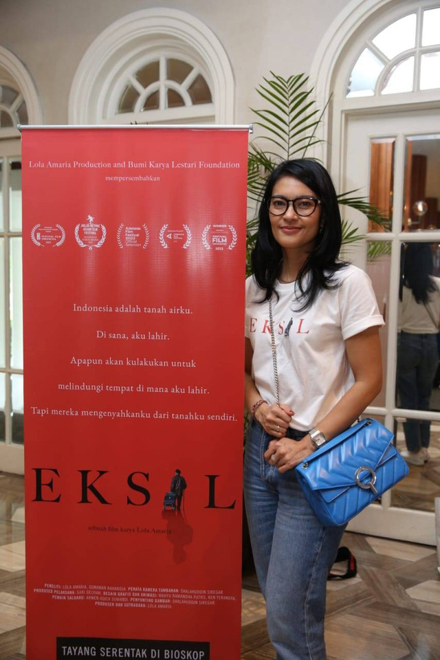 Lola Amaria dalam konferensi pers film dokumenter Eksil. Foto: Dok. Istimewa