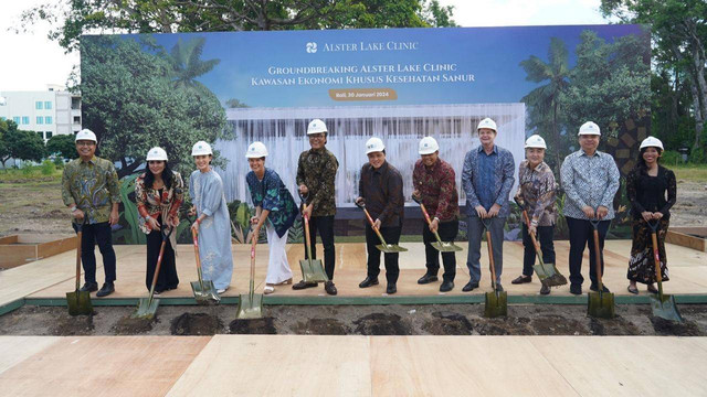 Peresmian dan Groudbreaking Alster Lake Clinic (ALC) pada Selasa (30/1/2024) - IST 