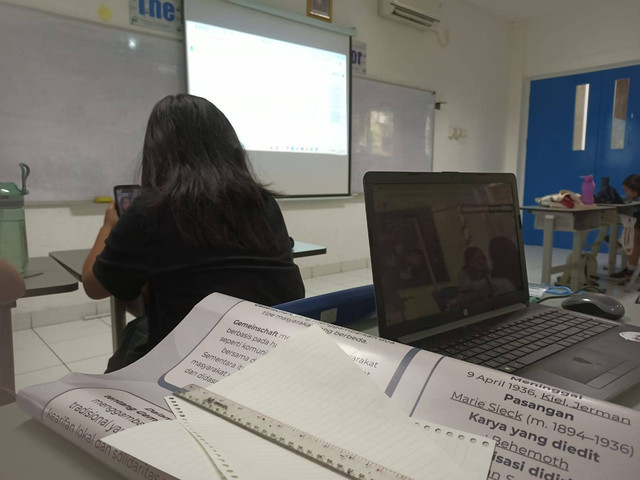 Suasana penggunaan teknologi modern dalam pembelajaran sekolah di SMA CITRA BERKKAT TANGERANG