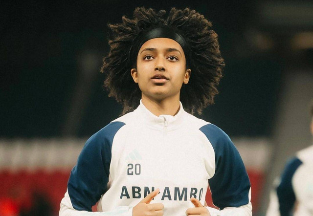Pemain Ajax Vrouwen, Lily Yohannes. Foto: Instagram/@ajaxvrouwen