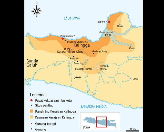 Ilustrasi sejarah Kerajaan Holing. Foto: wikipedia.org