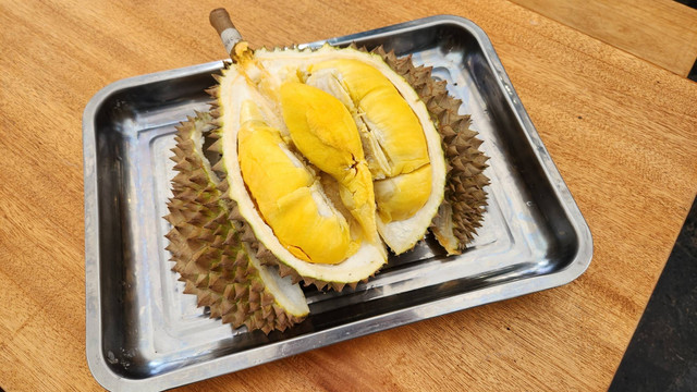 Durian bawor di Festival Pesta Panen Sayurbox, FX Jakarta, Selasa (6/2/2024). Foto: Azalia Amadea/kumparan