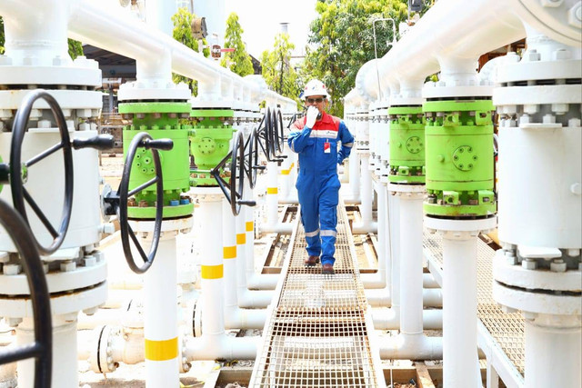 Ilustrasi pengeboran PT Pertamina Hulu Energi (PHE). Foto: PHE