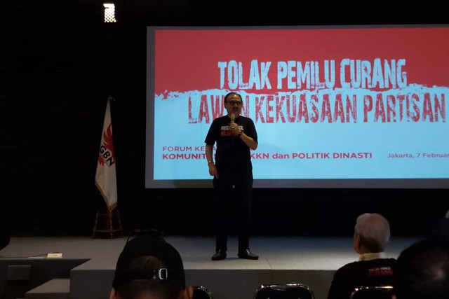 Gerakan Bhinneka Nasionalis (GBN) gelar seruan kebangsaan kritik Presiden Jokowi. Foto: Nadia Riso/kumparan