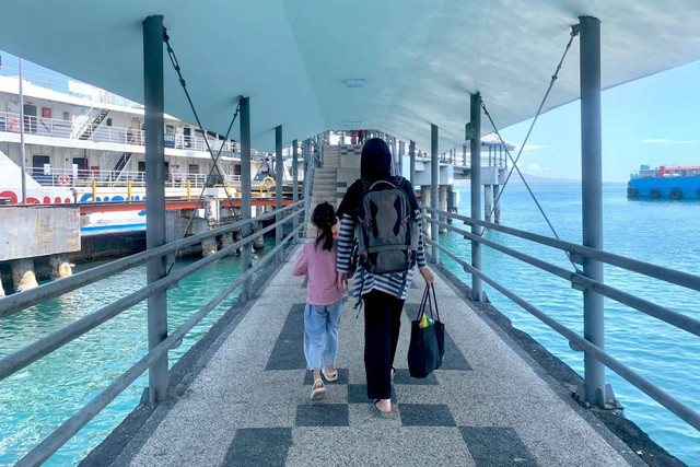 Ilustrasi suasana penyeberangan penumpang PT ASDP Indonesia Ferry (Persero). Foto: Dok. PT ASDP Indonesia Ferry