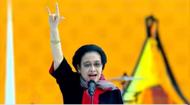 Ketum PDIP Megawati Soekarnoputri di Hajatan Rakyat Ganjar-Mahfud di Banyuwangi, Jatim. Foto: PDIP