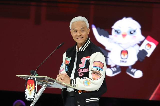 Ilustrasi Ganjar Pranowo dalam debat Capres. Foto: Iqbal Firdaus/Kumparan.