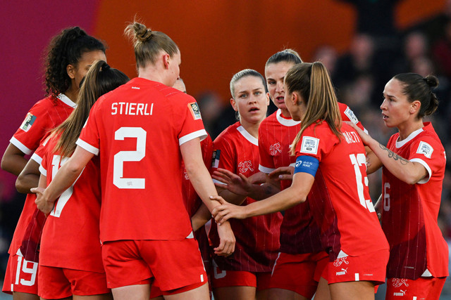 Timnas Swiss di Piala Dunia Wanita 2023. Foto: Saeed Khan/AFP