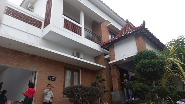 Suasana di rumah Ganjar Pranowo di Kecamatan Ngaliyan, Kota Semarang, Rabu pagi (14/2/2024). Foto: Intan Alliva Khansa/kumparan