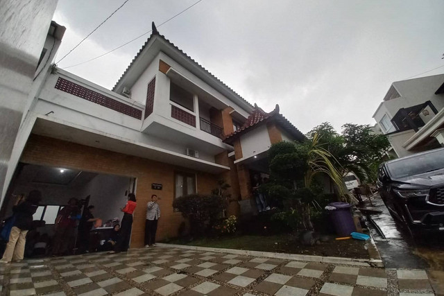Suasana di rumah Ganjar Pranowo di Kecamatan Ngaliyan, Kota Semarang, Rabu pagi (14/2/2024). Foto: Intan Alliva Khansa/kumparan