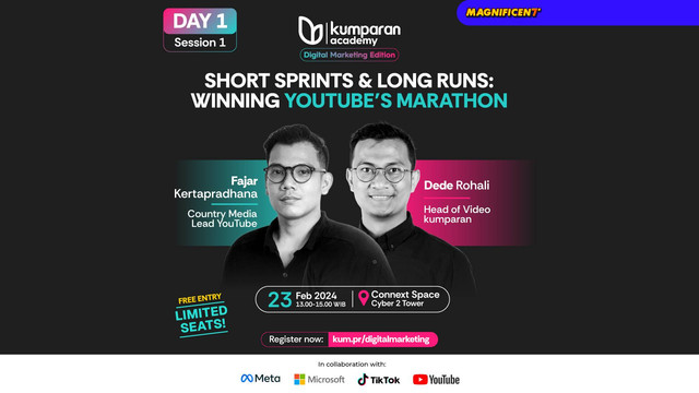 kumparan Academy: Digital Marketing Edition day 1 bersama YouTube. Foto: kumparan
