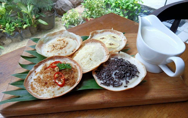 Serabi kekinian kreasi Chef Sandy. Foto-foto: Masruroh/Basra