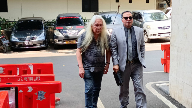 Gideon Tengker jalani BAP tambahan di Polda Metro Jaya. Foto: Giovanni/kumparan