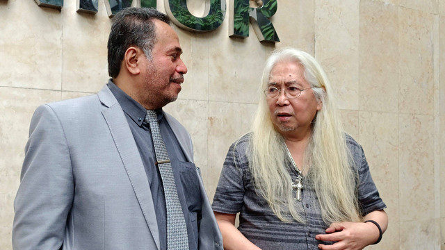 Gideon Tengker usai jalani BAP tambahan di Polda Metro Jaya. Foto: Giovanni/kumparan