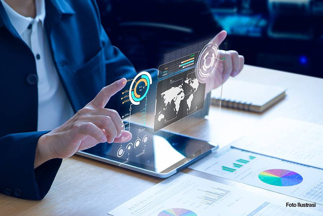 Ilustrasi Ekonomi Digital Sumber : ADOBE STOCK