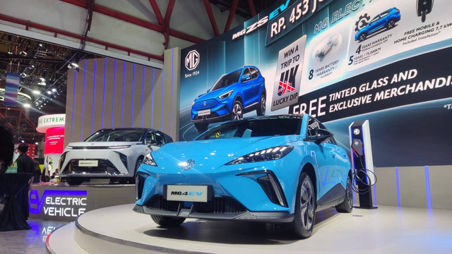 Mobil listrik MG 4 EV dapat garansi baterai seumur hidup.  Foto: Aditya Pratama Niagara/kumparan