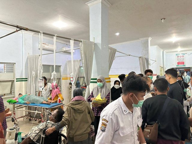 101 warga di Kabupaten Mandailing Natal, Sumut, keracunan gas. Foto: Polres Mandailing Natal