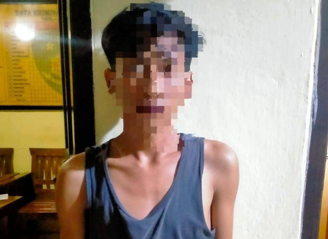 Pelaku pencurian yang berhasil diamankan. | Foto: Dok Polres Lampung Timur