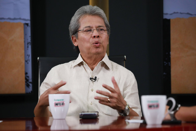 Advokat Todung Mulya Lubis saat hadiri di program Info A1 kumparan, Jakarta, Sabtu (24/2). Foto: Aditia Noviansyah/kumparan